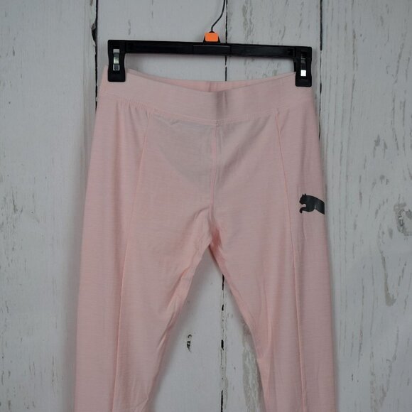 💰3/$25 NWT Puma Big Girls Leggings Pink Logo Active Size XL - Picture 3 of 7